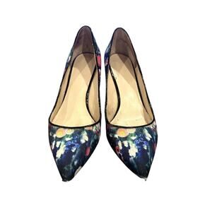 Nine West Multicolor Floral Heels Size 7 - Excellent Condition